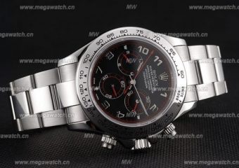 Rolex Daytona Automatic Black Dial-Red Marking replica