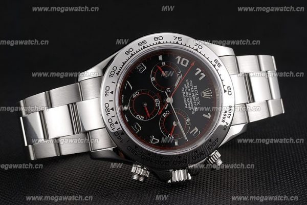 Rolex Daytona Automatic Black Dial-Red Marking replica